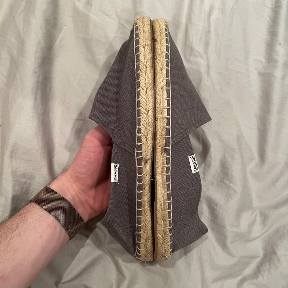 Great condition, Soludos espadrilles mens 9, grey